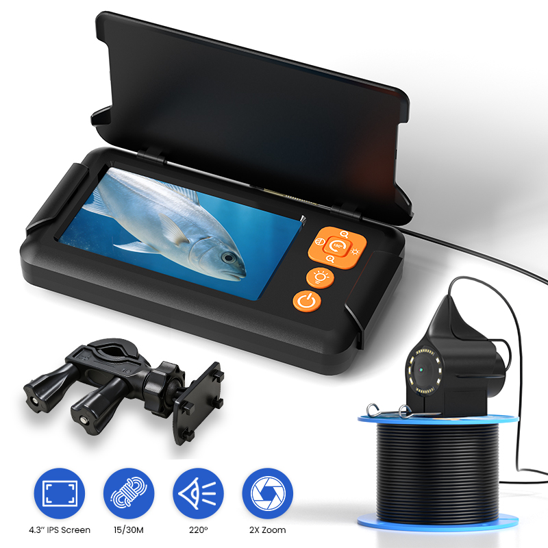 Fishing Depth Finder - Caméra de pêche avec écran 4,3''