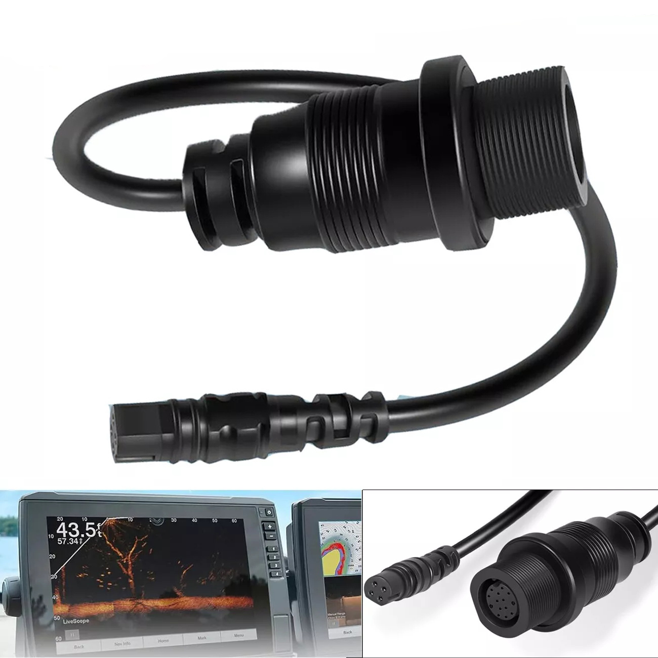 Fish Finder - 1852081 Câble adaptateur MKR-DSC-12 4 broches